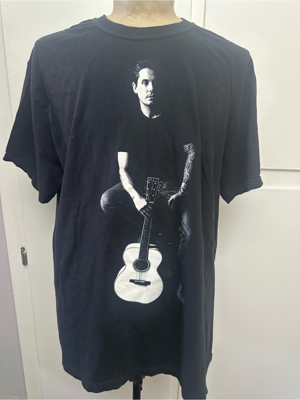 John Meyer Confort Colors Black Short Sleeve Crewneck T-Shirt. L